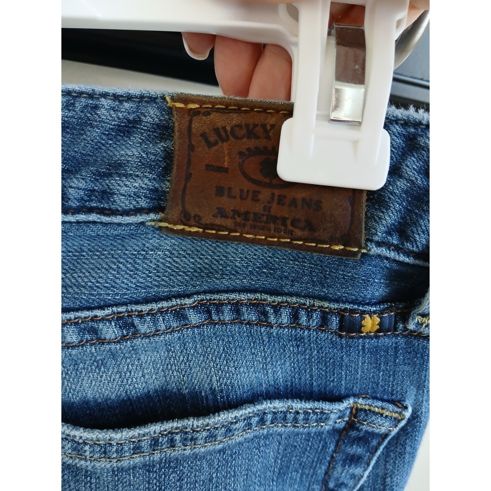 Y2k Lucky Brand Lola Boot Jeans Womens Denim Medium Wash Bootcut 6/28 - Picture 4 of 10